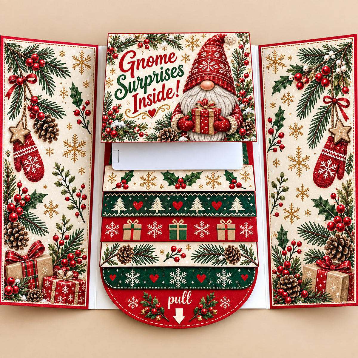 ⏰LAST DAY 50% OFF - 2026 New🎅🎁 Waterfall Christmas Gift Card Booklet 💳✨