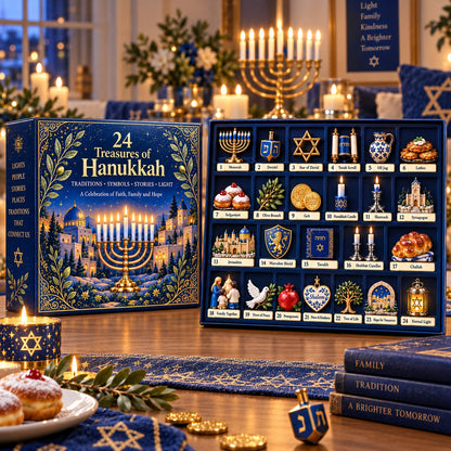 24 Treasures of Hanukkah – Traditions, Symbols & Light Countdown Calendar