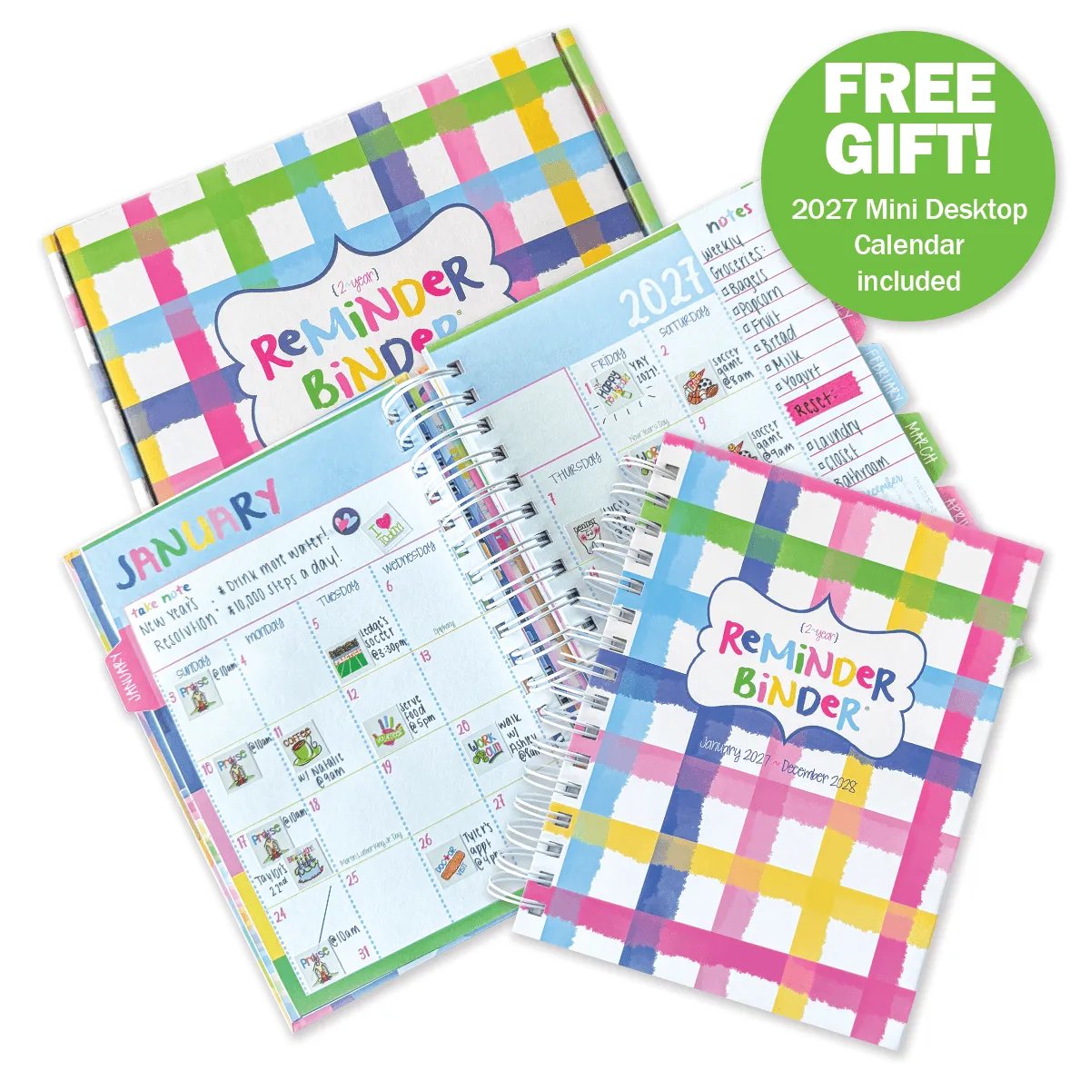 ⏰Limited Stock 50% OFF - 📅✨ 2027–2028 Reminder Binder® – 24-Month All-in-One Life Planner