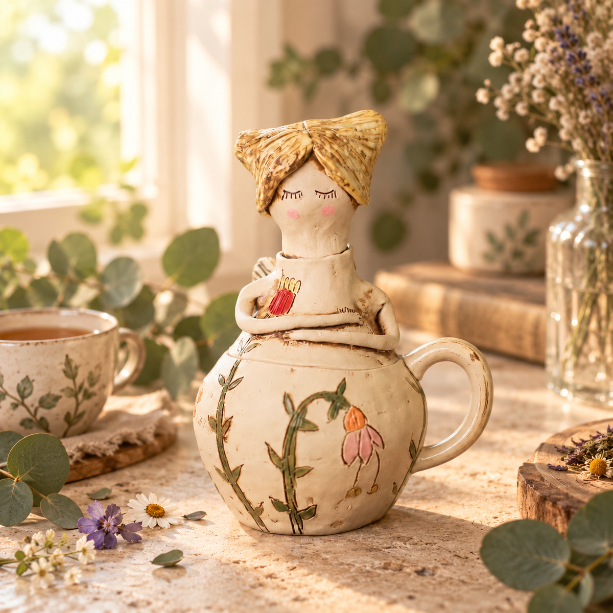⏰Limited Stock 50% OFF - 💖 Handmade Fairies Storage Jar/Mug