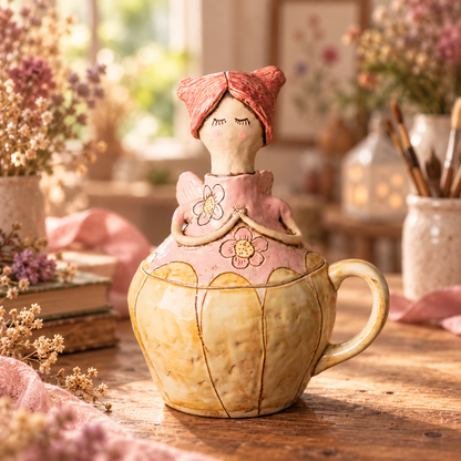 ⏰Limited Stock 50% OFF - 💖 Handmade Fairies Storage Jar/Mug