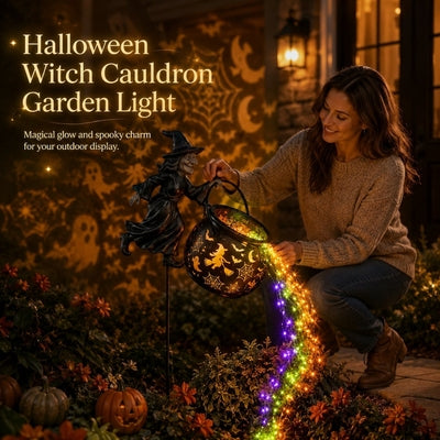 🎁Today 49% OFF🎁Halloween Witch Cauldron Garden Light