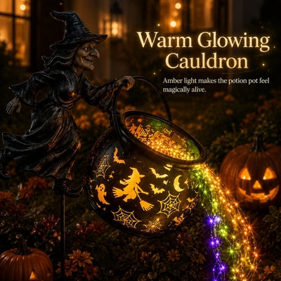 🎁Today 49% OFF🎁Halloween Witch Cauldron Garden Light