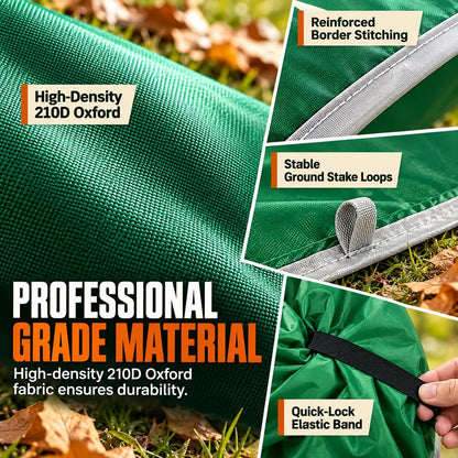 🔥Last Day 50% OFF-  🍂 Pop-Up Collapsible Yard Waste Bag | Heavy-Duty 210D Oxford Fabric Garden Debris Collector
