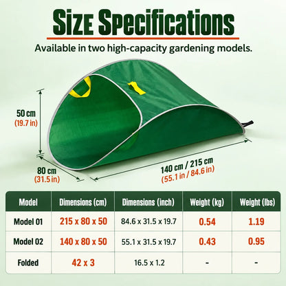 🔥Last Day 50% OFF-  🍂 Pop-Up Collapsible Yard Waste Bag | Heavy-Duty 210D Oxford Fabric Garden Debris Collector