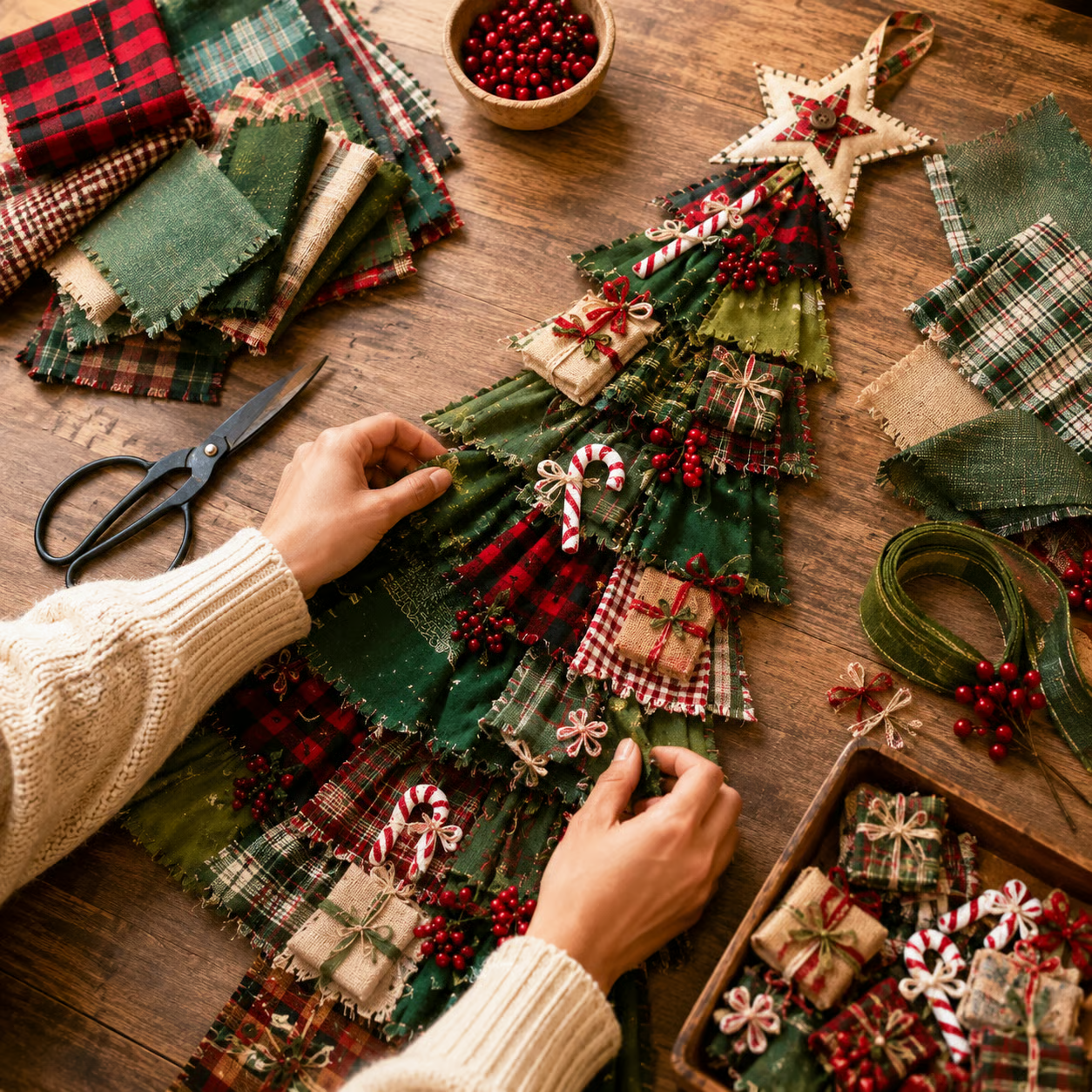 🎄✨ Christmas Handmade Door Décor DIY Collection 🧵🏡