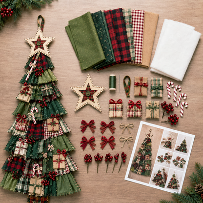 🎄✨ Christmas Handmade Door Décor DIY Collection 🧵🏡