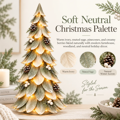 🌲 Everglow Winter Tree™ | Warm LED Layered Christmas Decor