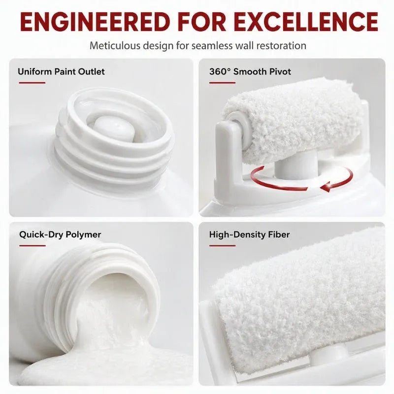 ⏰ LAST DAY 50% OFF-🧱🖌️✨Waterproof Wall Repair Paste with Integrated Small Roller Brush