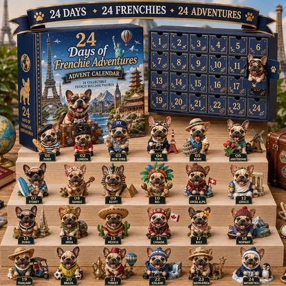⏰Limited Stock 50% OFF - 🎄🐶 2026 French Bulldog Advent Calendar – 24 Days of Frenchie Mischief