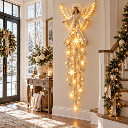 ⏰Limited Stock 50% OFF -  ✝️Sacred Glow – Jesus, Angel & Nativity Lighted Wall Décor