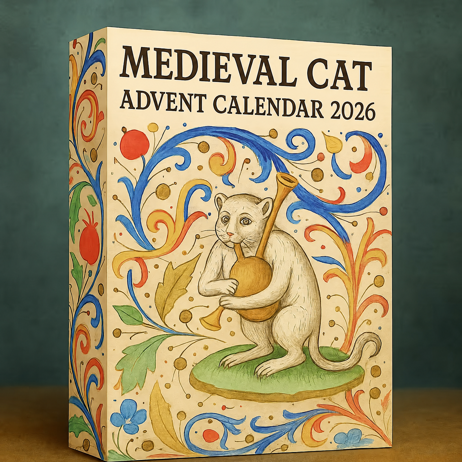 Medieval Cat Advent Calendar gift box