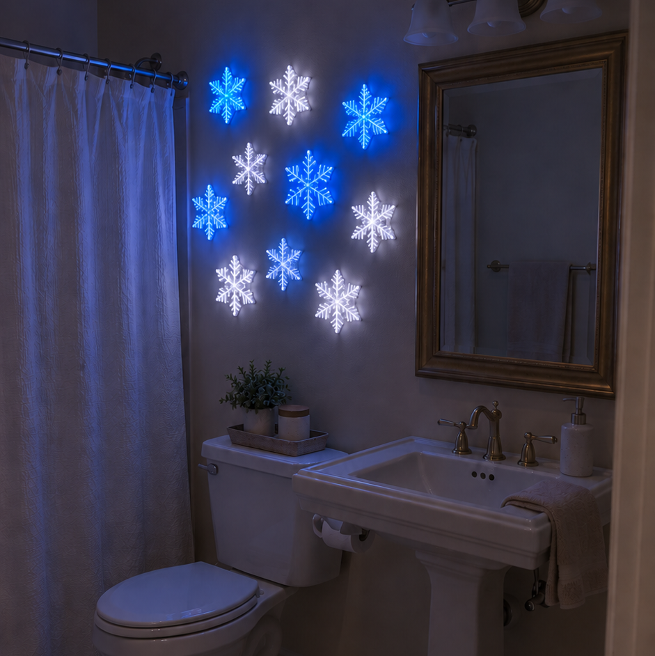 Snowflake Christmas photo backdrop