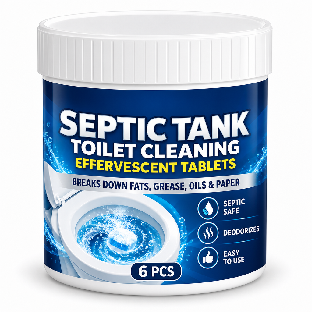 Toilet cleaning effervescent tablets container